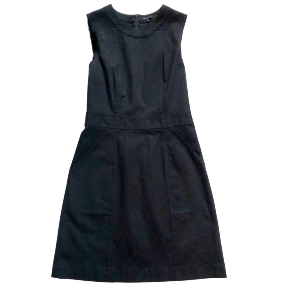THEORY Classic Black Mini Dress with Pockets
